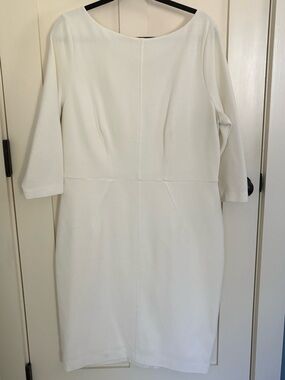 Boden White Sheath Dress